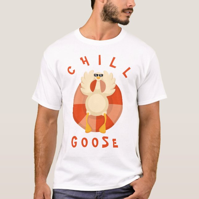 Camiseta Verano divertido Vacation Beach Chill Goose Swift  (Anverso)