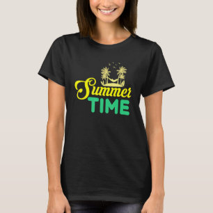 Camiseta Verano divertido verano días soleados palmeras pla