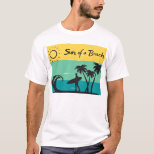 Camiseta Verano divertido vibra el sol de una playa