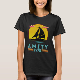 Camiseta Verano en barco de vela retro de atardecer 1975 Vi