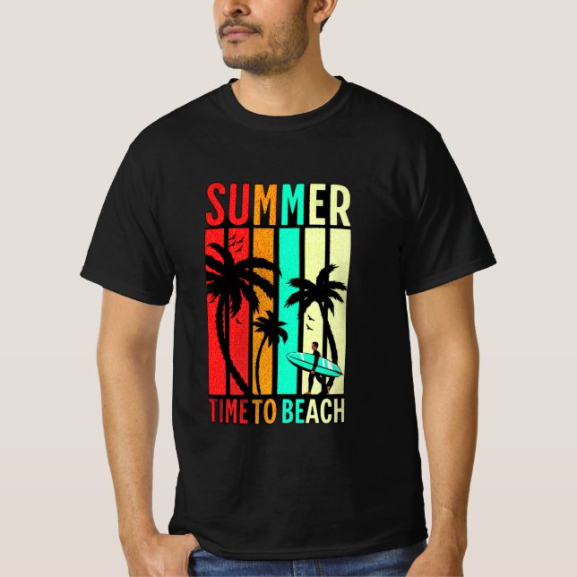 Camiseta verano en la playa (Anverso)