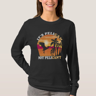 Camiseta Verano Es Pelícano Atardecer Pájaro Tropical Anima