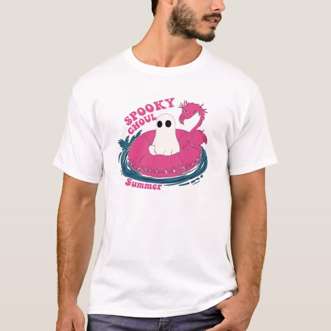 Camiseta verano espeluznante de gúgol (Anverso)