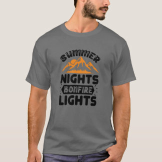Camiseta Verano está alrededor de la vida de camping junto