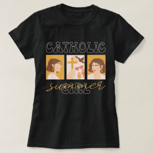 Camiseta Verano estético de los santos Chicas católicos