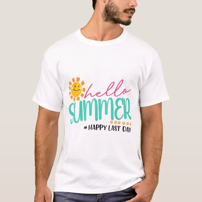 Camiseta Verano feliz último día (Anverso)