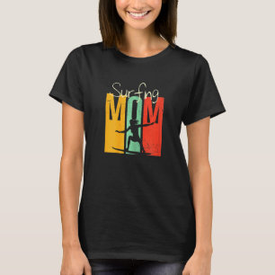 Camiseta Verano femenino de surf - Surfer Beach Mom Retro V