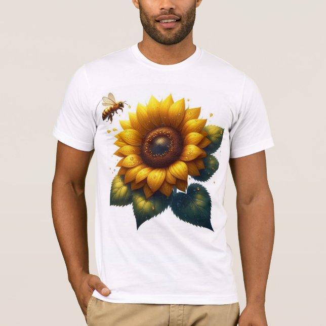 Camiseta Verano floral de girasol (Anverso)