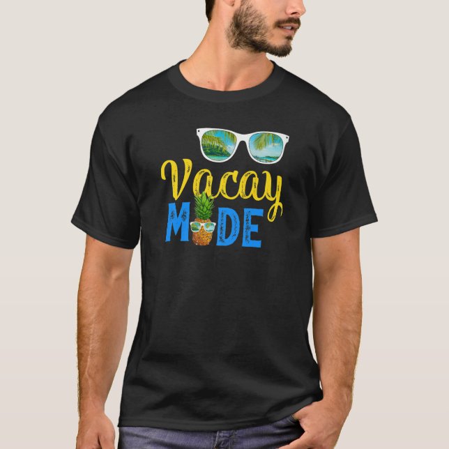 Camiseta Verano gafas de sol Pineapple Beach Vacay (Anverso)