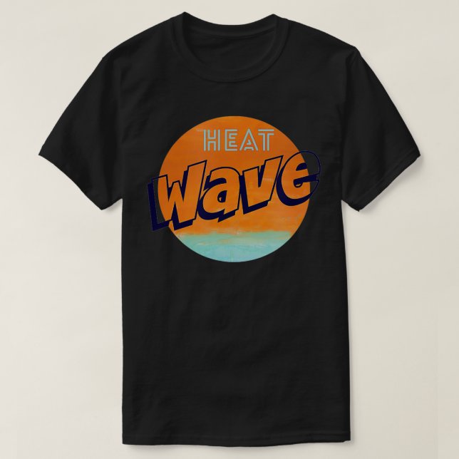 Camiseta Verano gráfico de ondas de calor (Diseño del anverso)