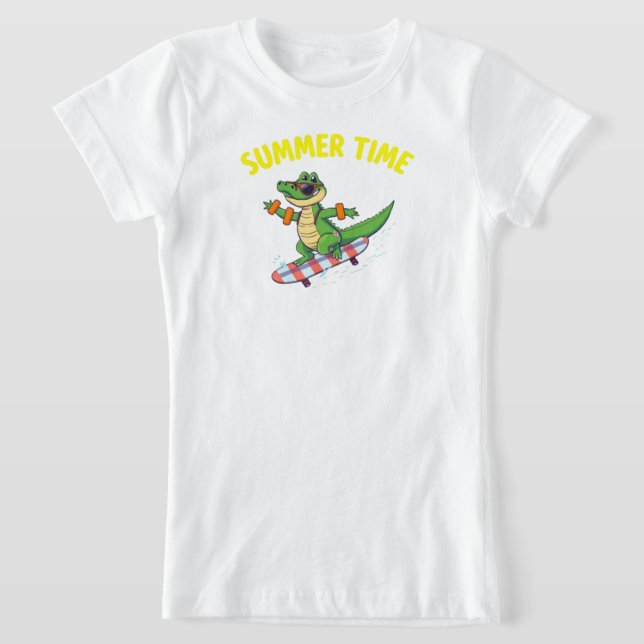 Camiseta VERANO HORA Personalizado de cocodrilos Guay (Distribución)