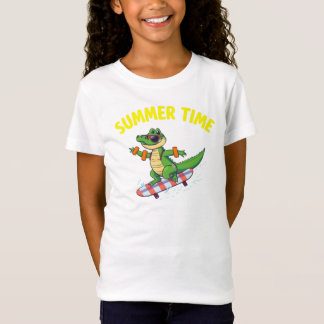 Camiseta VERANO HORA Personalizado de cocodrilos Guay