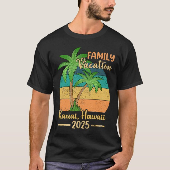 Camiseta Verano Kauai Hawaii Beach Family Vacation 2025 (Anverso)