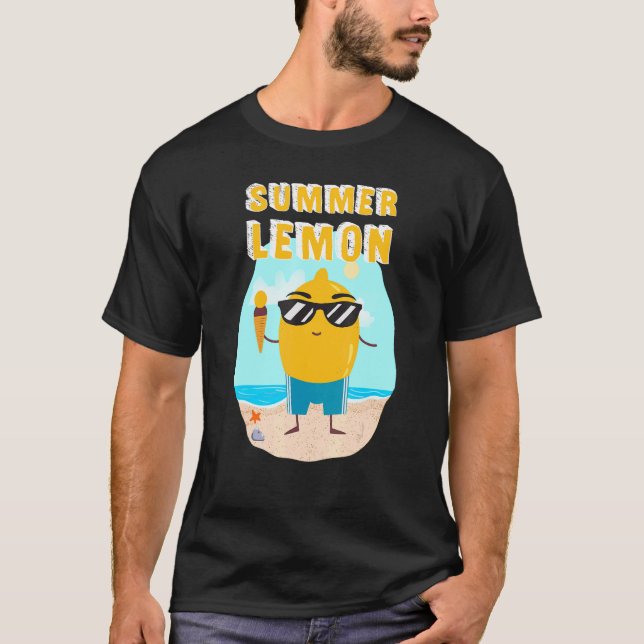 Camiseta Verano Lemon Cute Fruit Life Beach (Anverso)