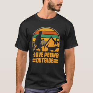 Camiseta Verano Me Encanta Estar Afuera, Camping Retro Funn