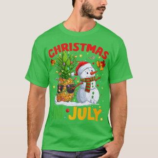 Camiseta Verano navidad alumbra piña nieve y navidad