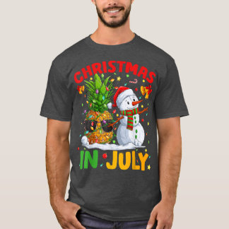 Camiseta Verano navidad alumbra piña nieve y navidad