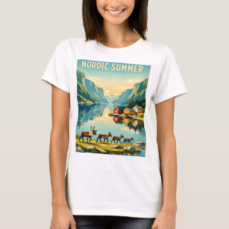 Camiseta Verano Nórdico – Viajes Vintage por Fiordos Escand