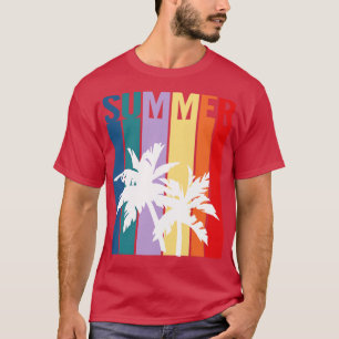 Camiseta Verano palmeras vintage