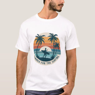 Camiseta Verano para el Surf Retro Surfing Vintage