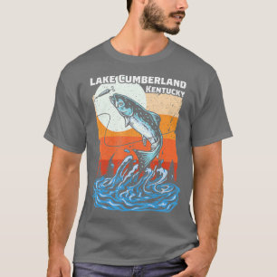 Camiseta Verano Pesca Retro Sunset Kentucky Cumberland La