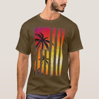 Camiseta Verano Plátanos de verano Bandera estadounidense P