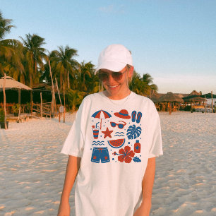 Camiseta Verano Playa Tendencia de Verano
