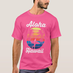 Camiseta Verano Playa Vacaciones Isla Hawaiana Retro Aloha
