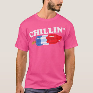 Camiseta Verano Popsicle Chillin Gracioso Bomba Retro Pop G