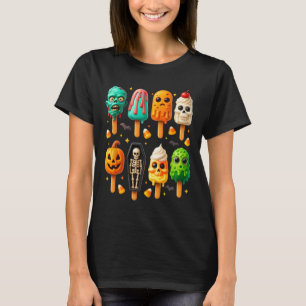 Camiseta Verano Popsicle Sombrío Halloween Helado Verano-