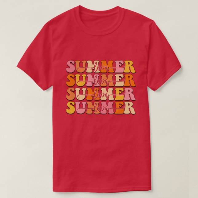 Camiseta Verano retro 1 (Diseño del anverso)