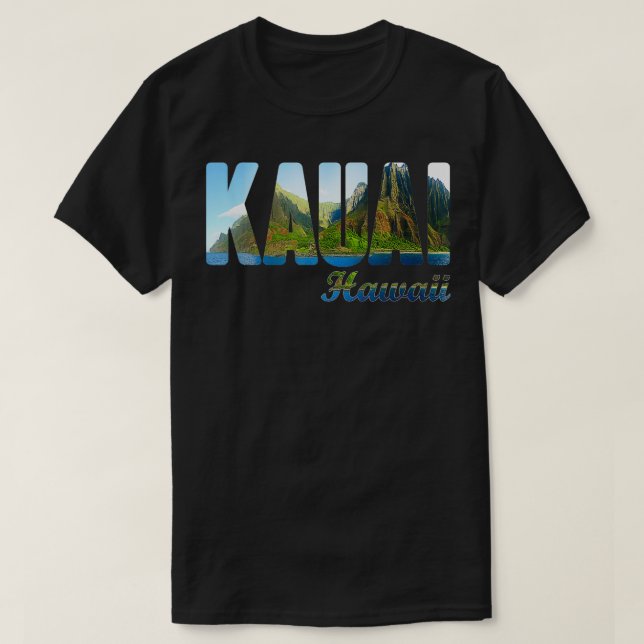 Camiseta Verano retro clásico ventilado Kauai Hawaii TShirt (Diseño del anverso)
