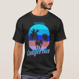 Camiseta Verano Retro Palm Trees Playa Encinitas California