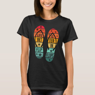 Camiseta Verano Retro Para Las Mujeres La Vida Es Mejor En 
