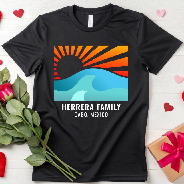 Camiseta Verano Retro Sunset Family Vacaciones Reunion Beac (Subido por el creador)