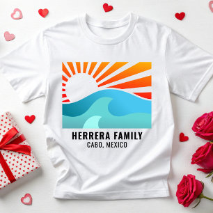 Camiseta Verano Retro Sunset Family Vacaciones Reunion Beac
