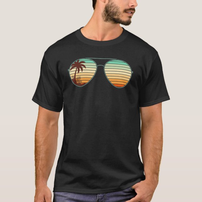 Camiseta Verano retro vacaciones Coconut Palm Trees Tropica (Anverso)