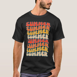 Camiseta Verano Retro Vintage Beach Fun