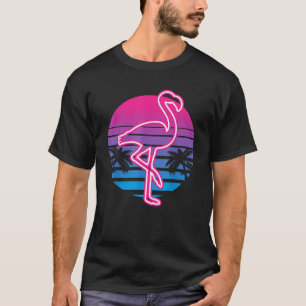 Camiseta Verano Retro VIntage Flamingo Lover