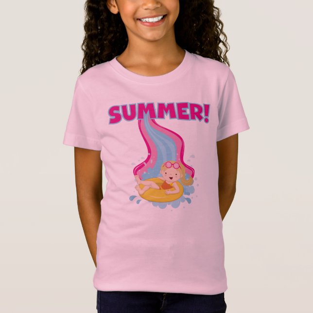 Camiseta Verano rubio del chica (Anverso)