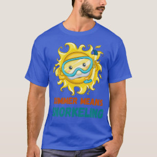 Camiseta Verano significa snorkel clásico auténtico T