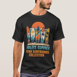 Camiseta Verano sin Fin Retro Tablas de Surf Playa