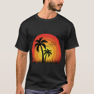 Camiseta Verano, Sol, Olas y Palmeras
