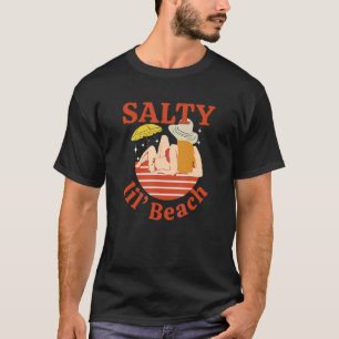 Camiseta Verano soleado playa pequeña salada