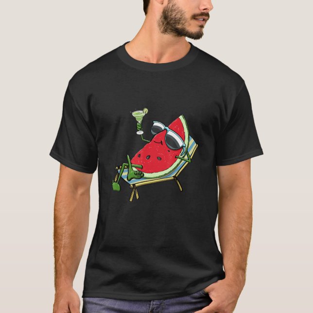 Camiseta Verano Sunset Watermelon Funny Women Water Fruit L (Anverso)