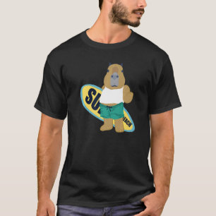 Camiseta Verano Surfboard Wild Animal Surfing Beach Sunset