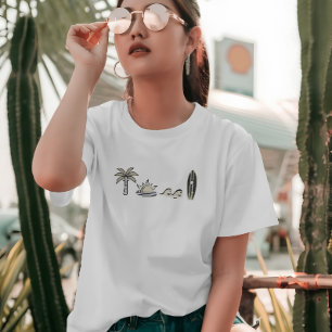 Camiseta Verano Surfista Océano