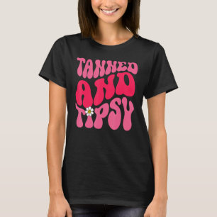Camiseta Verano tatuado y tipsy Vibes Floral Groovy
