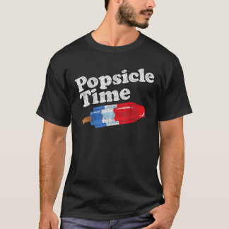 Camiseta Verano Tiempo de la Popsica Graciosa Bomba Retro V