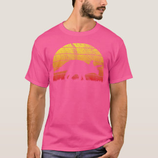 Camiseta Verano Triceratops Dinosaur Retro Vintage